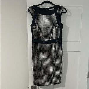 Ricki’s Black and White Houndstooth Dress - Size 6